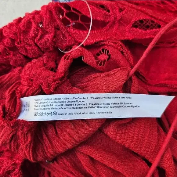 Free People Adella Cami Red Top - Picture 7 of 11